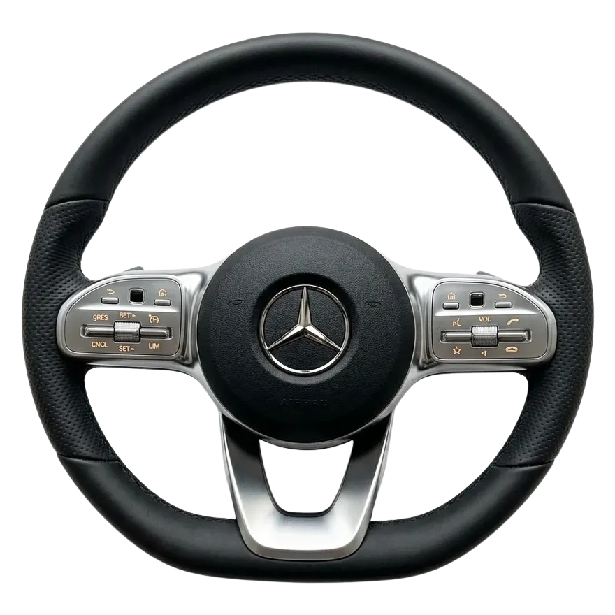 Volant multifonction vu de face